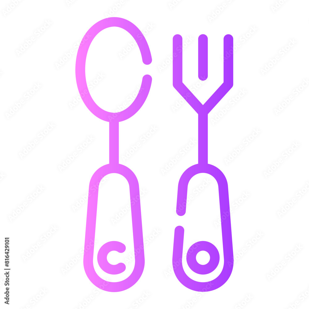 cutlery Line Gradient Icon cutlery Line Gradient Icon