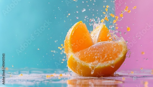 falling fresh tangerine