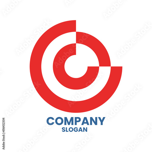 Circular logo half company