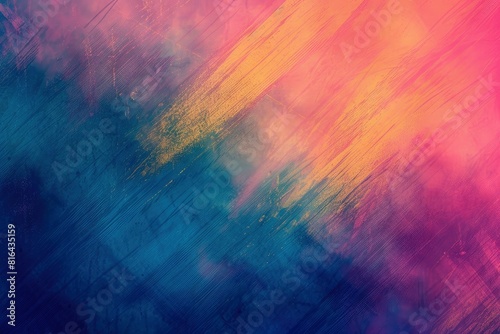 Abstract gradient grain noise effect background with blurred pattern colorful, for product design and social media - generative ai photo