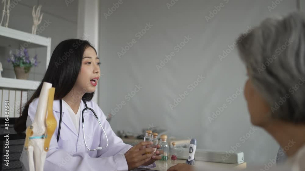 Doctor and patient meeting at medical clinic. Doctor and patient meeting at medical clinic.