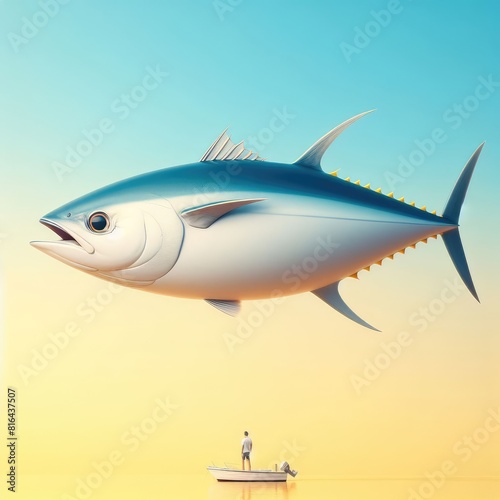 Wallpaper Mural Hope at Sea: The Journey of Small Fishermen with Tuna Torontodigital.ca