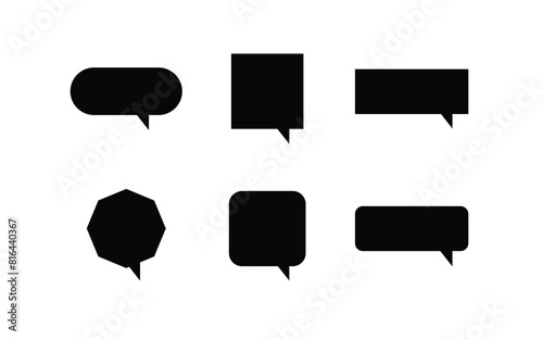 Comic speech bubble vector design collection