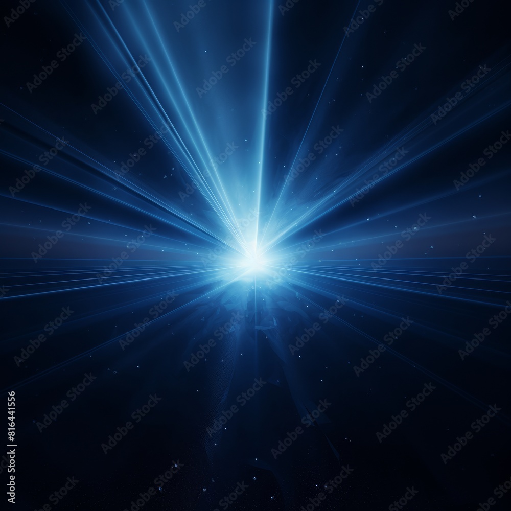 Blue and white glowing particle field