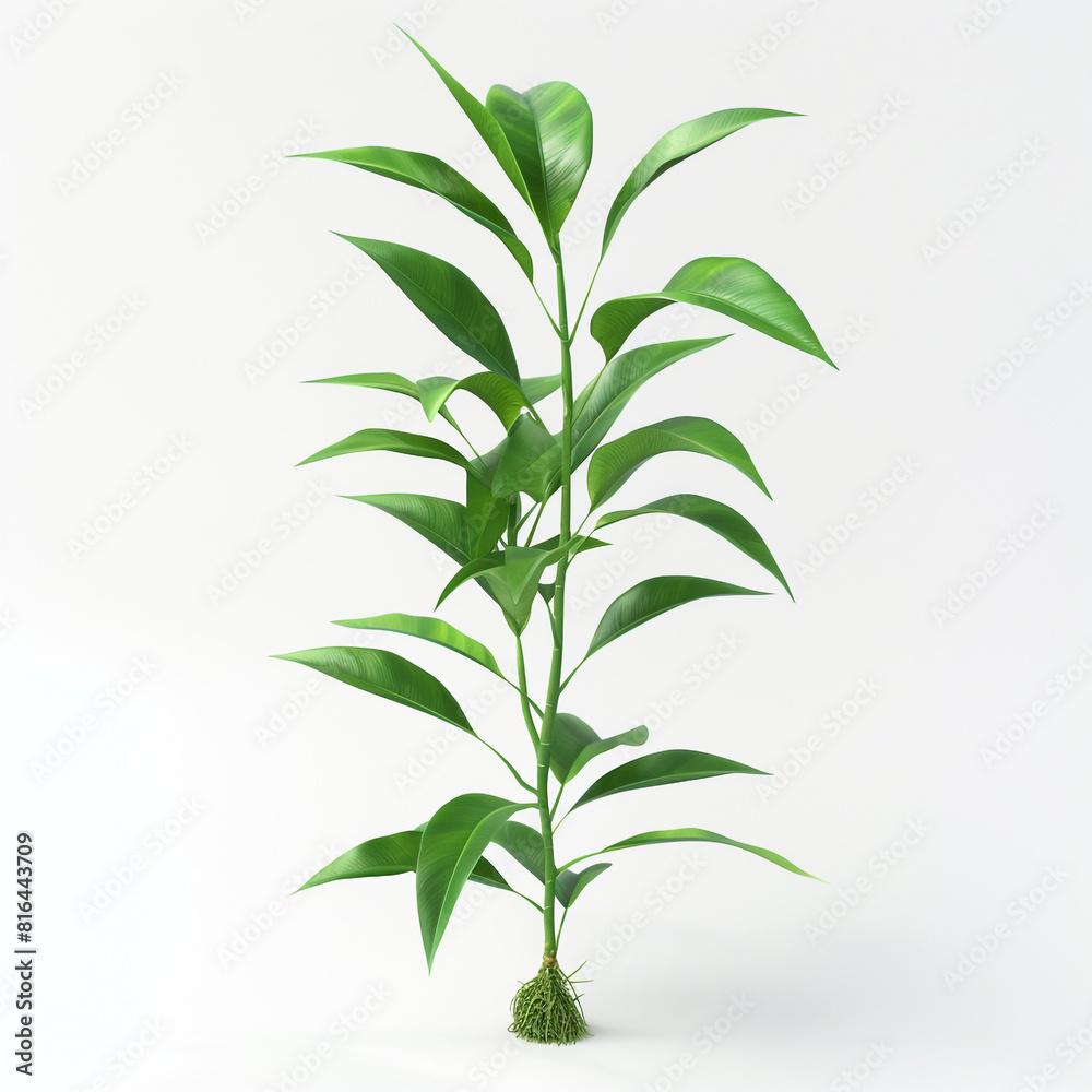 plant on the white background plant on the white background