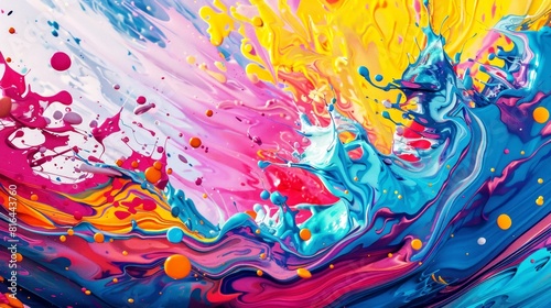 abstract splash paint art for background