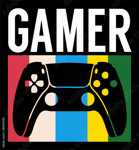gaming zone poster with gaming console