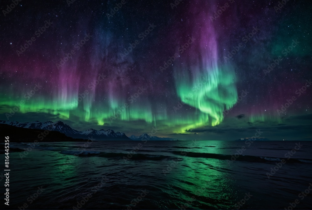 aurora over the sea