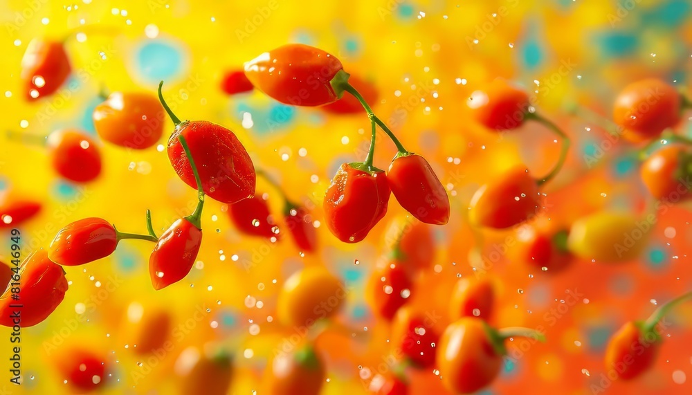 close up of goji berry close up of goji berry