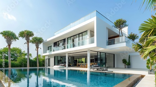 Modern luxury villa exterior design  © Faisal