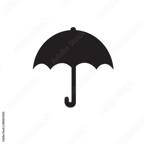umbrella isolated on white icon