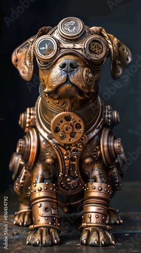 Dog Steampunk Machine