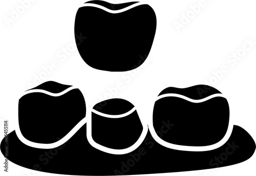 Dental crown icon vector