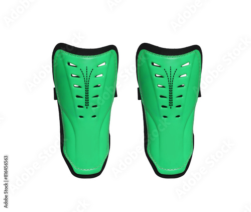 shin guards isolated on white background photo