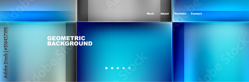 Circle triangle geometric web site page template. Vector Illustration For Wallpaper, Banner, Background, Card, Book Illustration, landing page