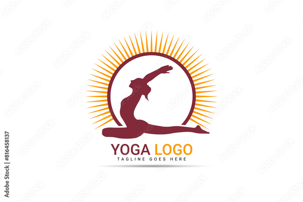 Yoga life logo design vector template. Healthy lifestyle Yoga life logo design vector template. Healthy lifestyle