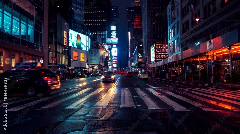 landscape night stree of city modern, background landscape night stree of city modern, background