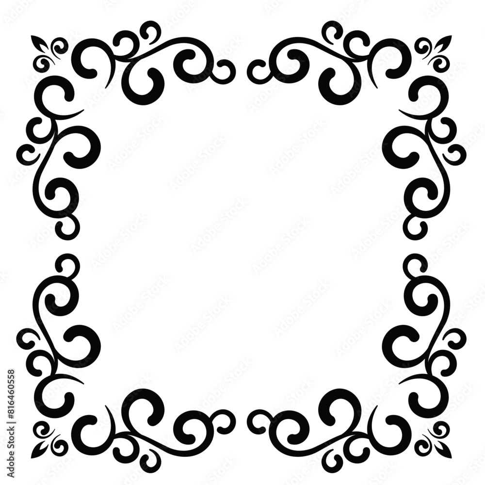 Calligraphic Frame Border
