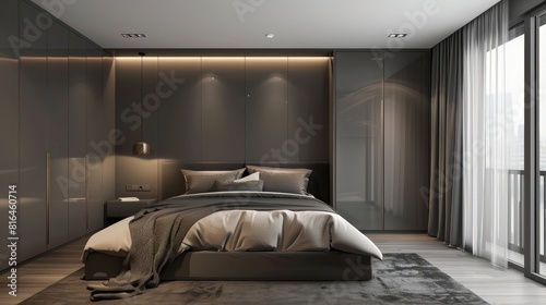 Luxury hotel bedroom design 