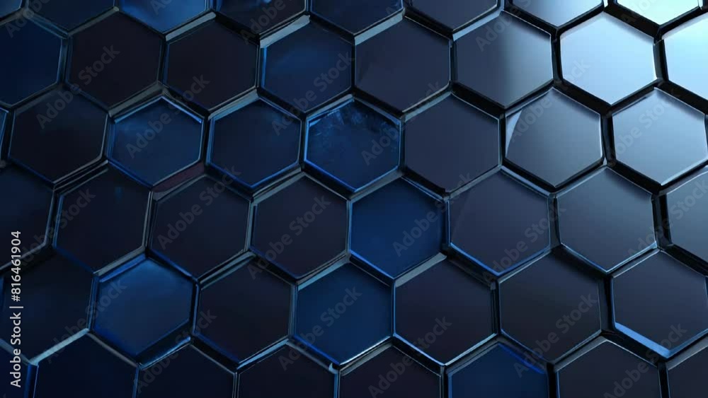 Hexagonal dark blue sapphire background Hexagonal dark blue sapphire background