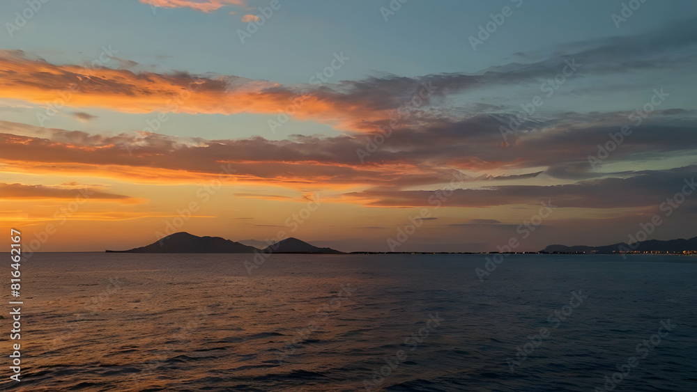 Obraz premium sunset over the sea