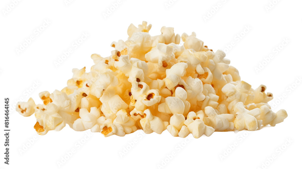 A pile of delicious popcorn isolated on transparent background.
A pile of delicious popcorn isolated on transparent background.