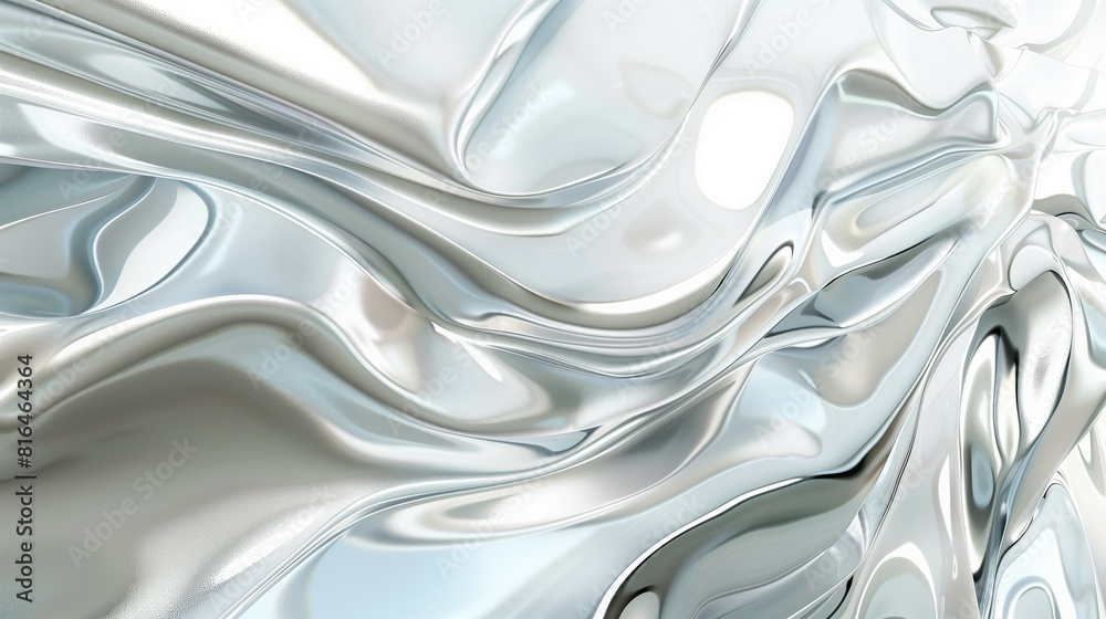 A white fabric with a wave pattern A white fabric with a wave pattern