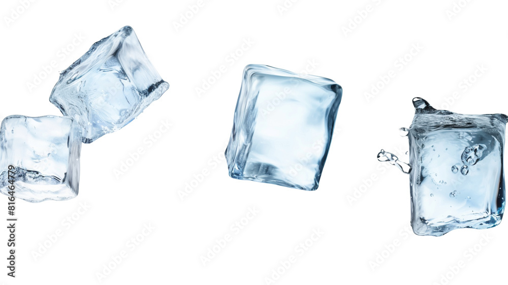Falling ice cube, isolated on transparent background.
Falling ice cube, isolated on transparent background.
