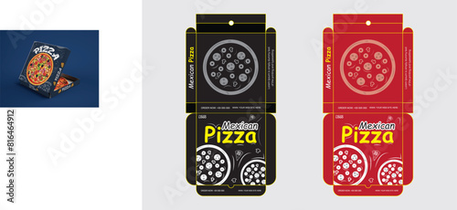 Pizza Box Design. Pizza Packaging Design. Pizza Box Template. Ready For Print.
