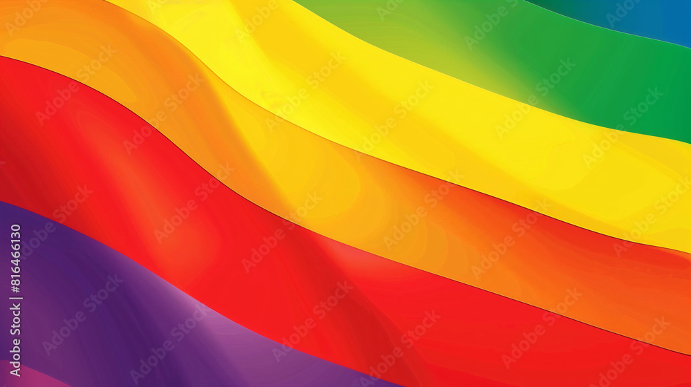 An abstract gradient rainbow flag with copy space for text. Background design for the Pride month festival or a creativity idea. An abstract gradient rainbow flag with copy space for text. Background design for the Pride month festival or a creativity idea.