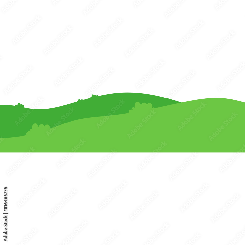 Obraz premium Grass Land Wave
