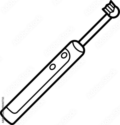 Electric toothbrush icon vector outline
