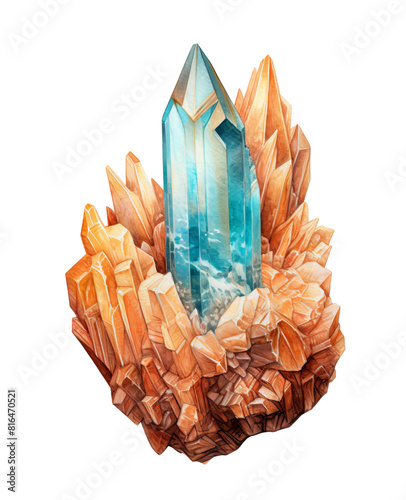 barite Crystal, semi-precious stone photo