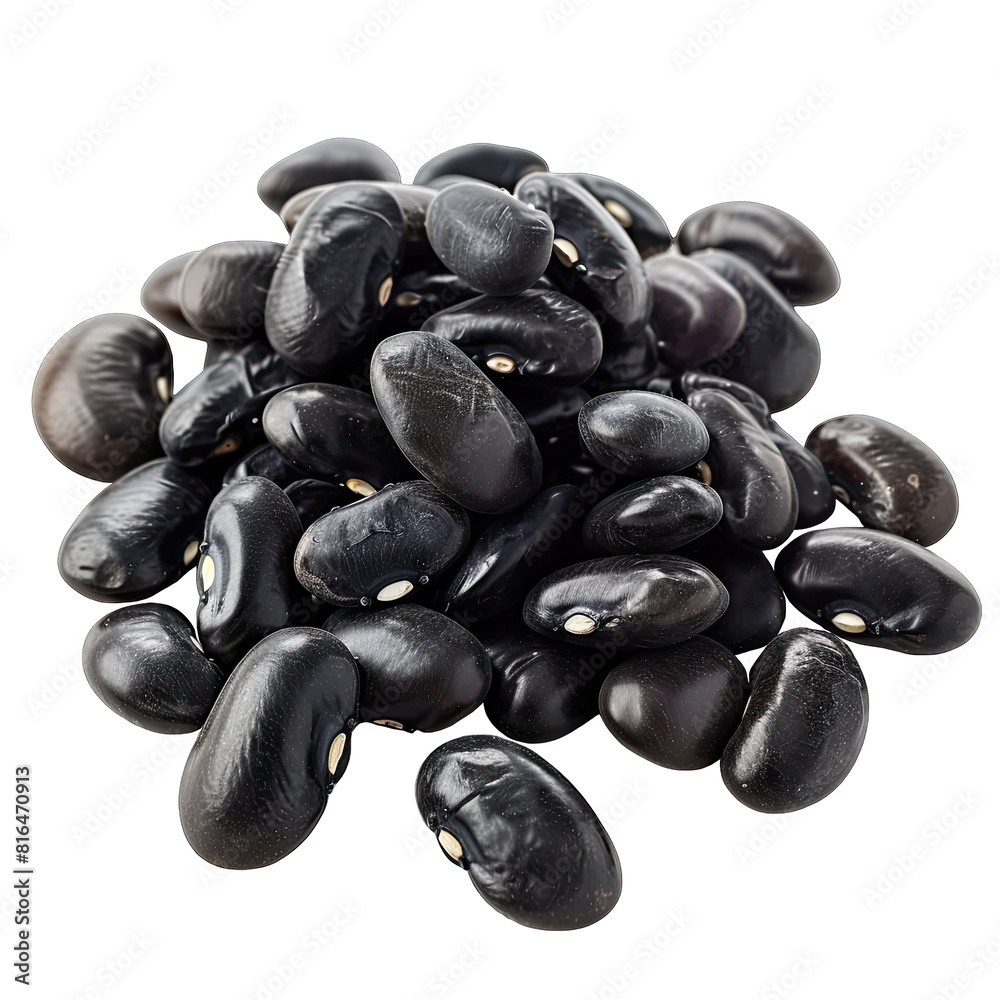 Black Beans isolated on white background Black Beans isolated on white background