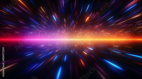 3D color future technology abstract background

