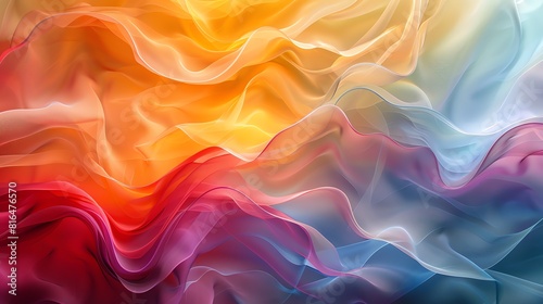 Wallpaper Mural Abstract wave pattern, flowing lines and vibrant colors with a sense of movement Torontodigital.ca