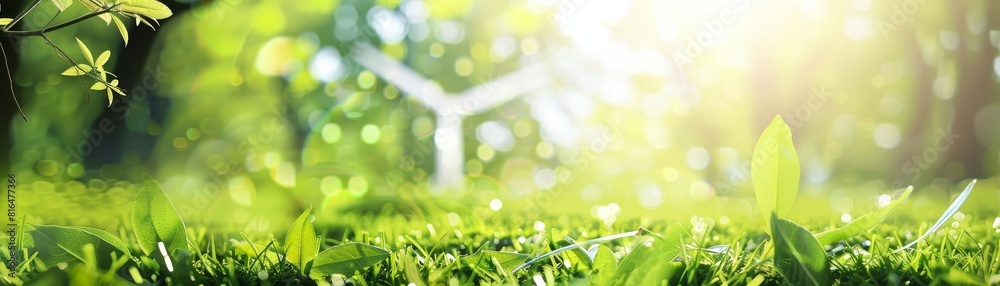 Green energy banner environmental protection, renewable. Green energy banner environmental protection, renewable.