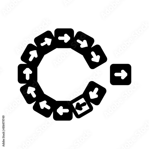 Vector solid black icon for Trailblazer