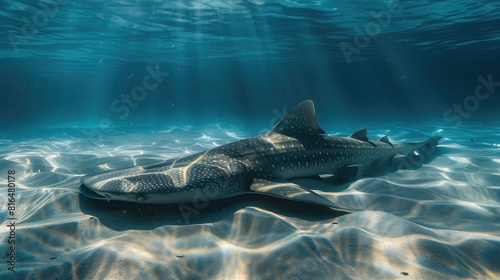 banner background of Fintastic Friday theme banner design for microstock, no text, and wide copy space, [A close-up of a ray's mouth and teeth, highlighting its feeding behavior]