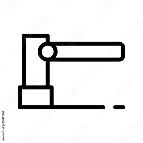 Gate icon. Editable stroke icons graphic design. Suitable for website, logo, app, template and UI designs.