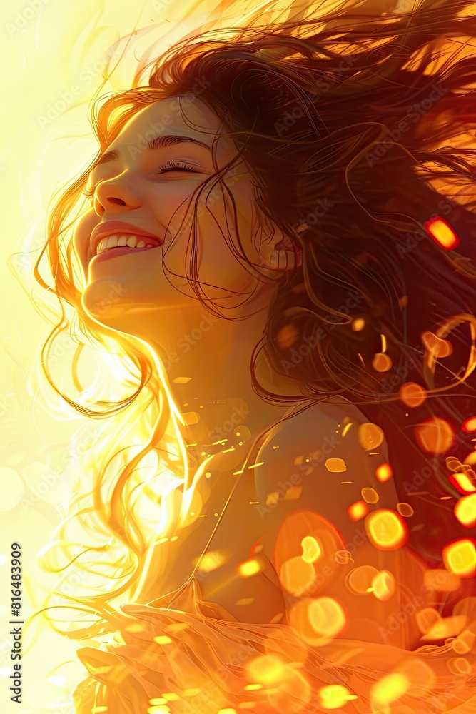 As the sun sets, a joyful woman with beautiful, flowing hair radiates happiness đ
đ Embrace evening beauty with a radiant smile. As the sun sets, a joyful woman with beautiful, flowing hair radiates happiness đ
đ Embrace evening beauty with a radiant smile.