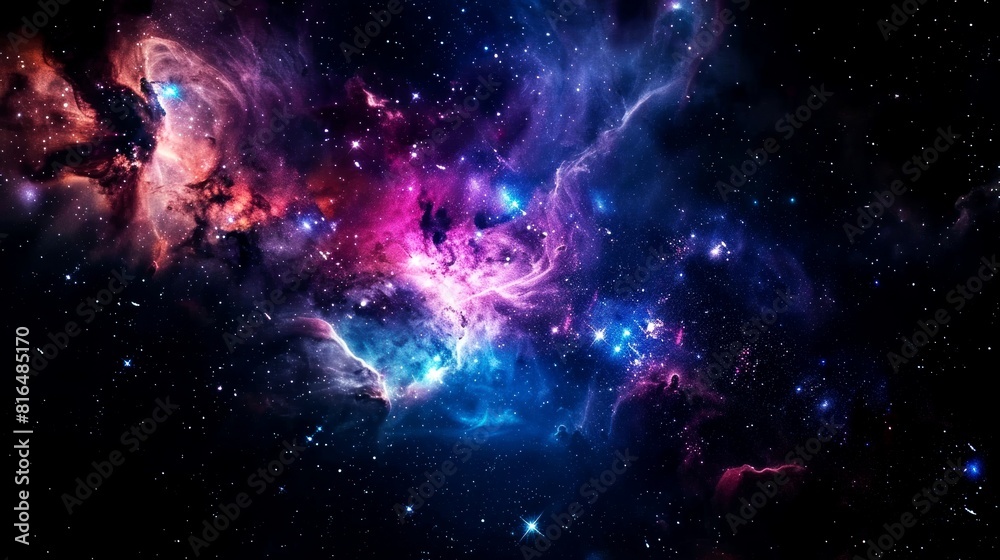 Fototapeta premium nebula, galaxy, star, space background