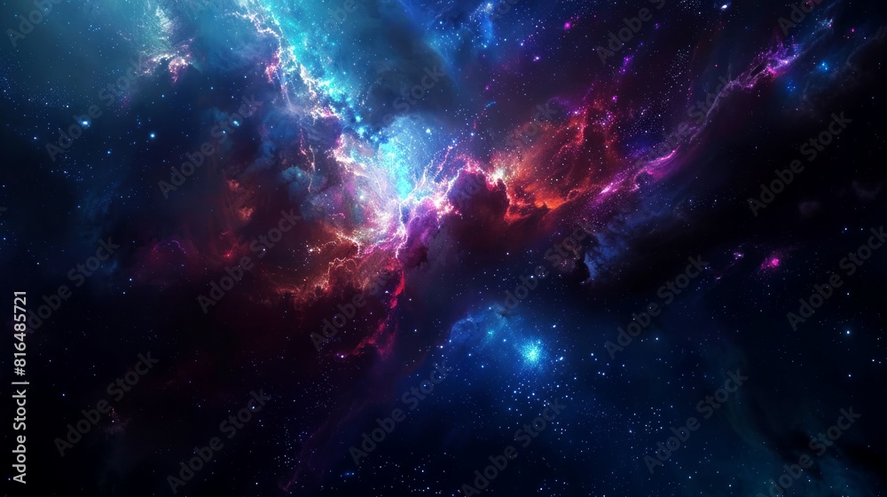 Fototapeta premium nebula, galaxy, star, space background