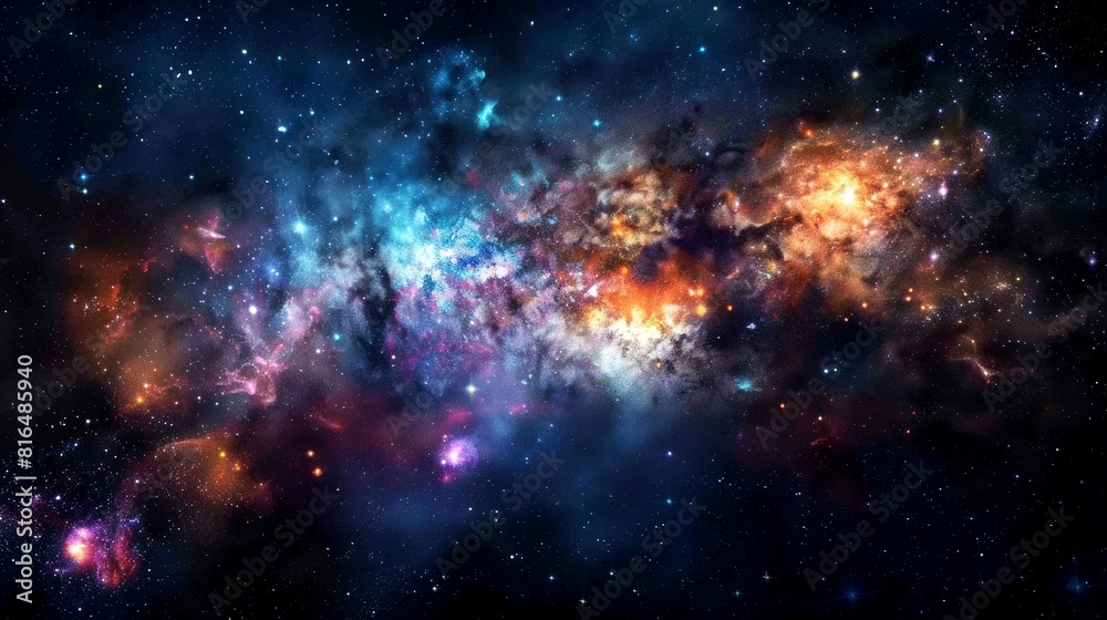 Fototapeta premium nebula, galaxy, star, space background