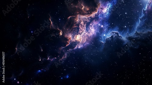 nebula, galaxy, star, space background