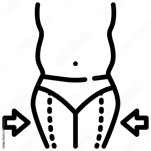 leg fat liposuction surgety cosmetic beauty simple line