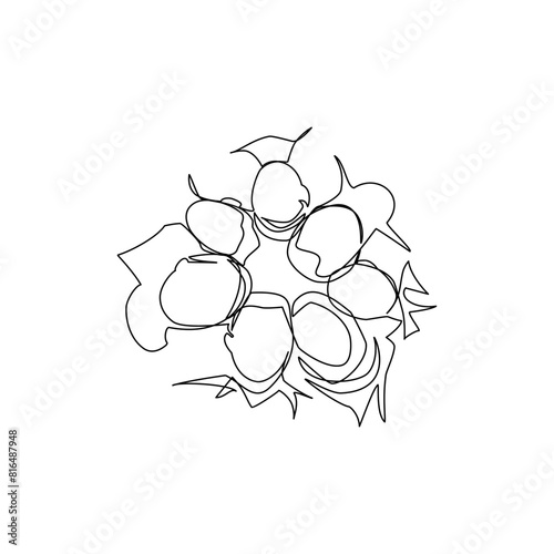 People drawn in line art style