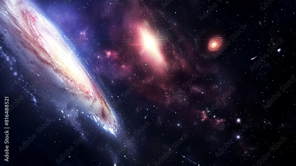 Fototapeta premium nebula, galaxy, star, space background