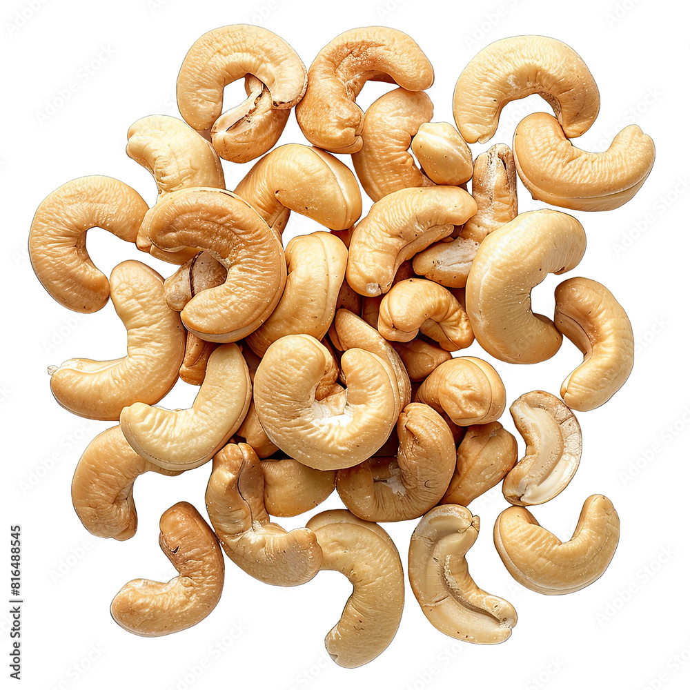 Cashews isolated on white background Cashews isolated on white background