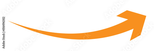 Orange arrow icon on white background. flat style. arrow icon for your web site design, logo, app, UI. arrow indicated the direction symbol. 11:11